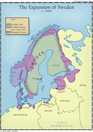 Map of Scandinavia