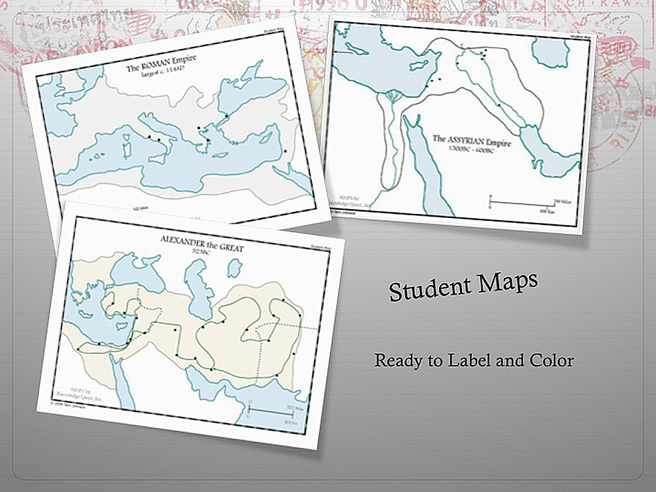 Map Trek Historical Student Outline Maps